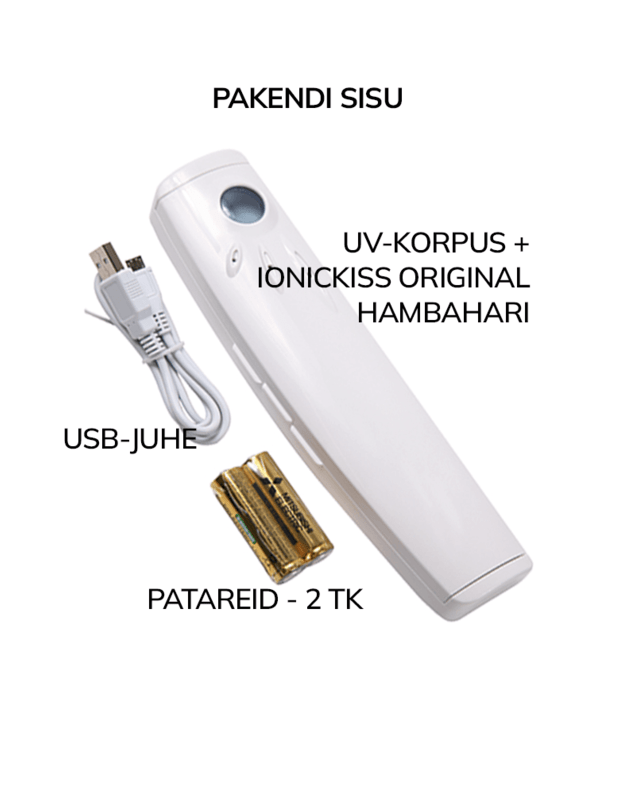 UV-steriliseerimise karp (IONICKISS ioonilise hambaharjaga) Uus!